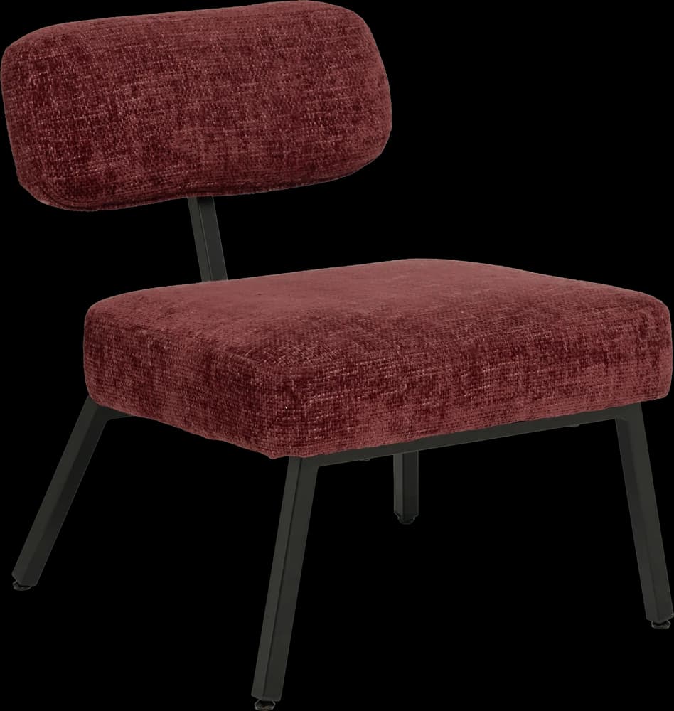 Burgundy lounge chair