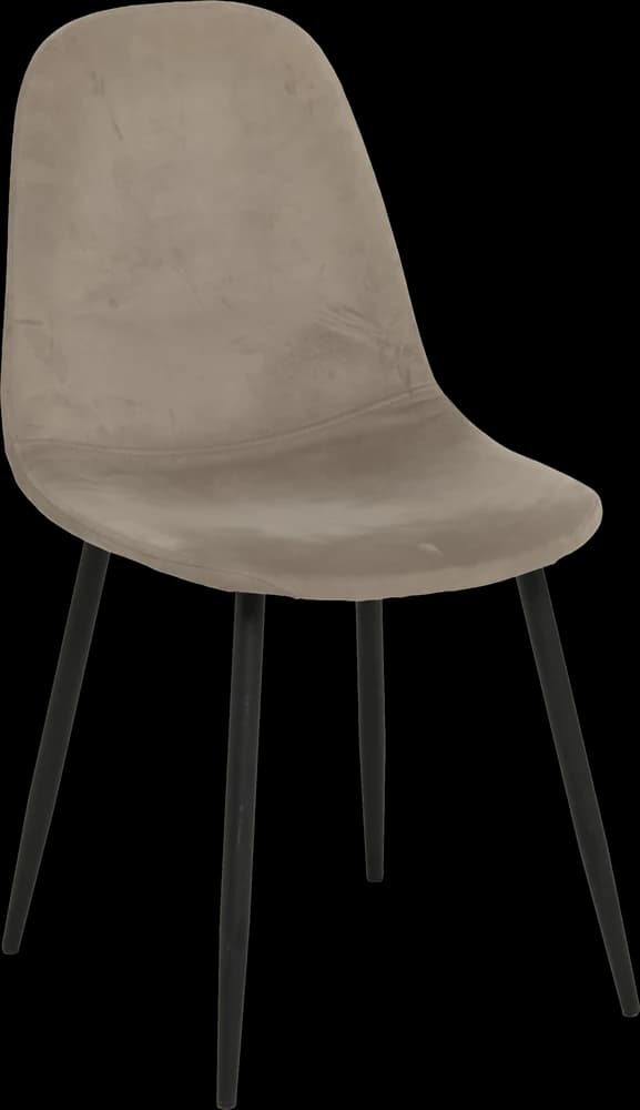 Taupe velvet chair